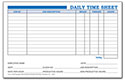 daily time sheet
