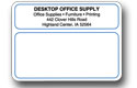 matte mail labels rolled