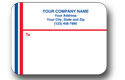 glossy mail labels flat