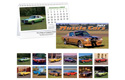muscle cars desk calendar