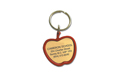 apple key ring red/gold