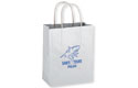 8x4.5x10.5 white shopper bag