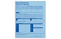employee history folder - blue