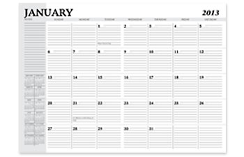 7X10 DESK PLANNER INSERTS