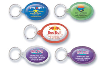 DOMED OVAL KEY RING